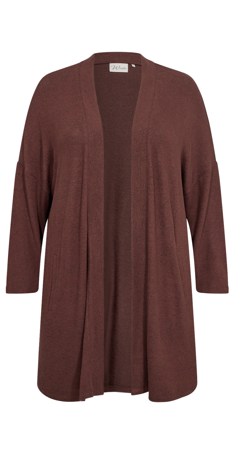 Lang cardigan coffee melange