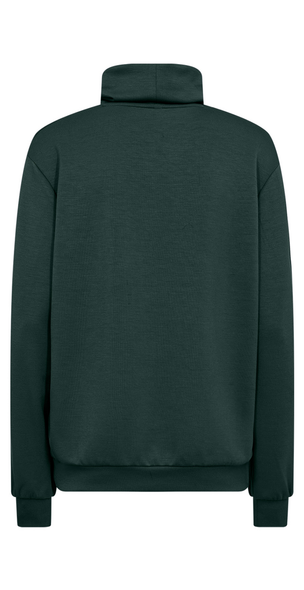 Sweatshirt i modal kvalitet mørkegrøn