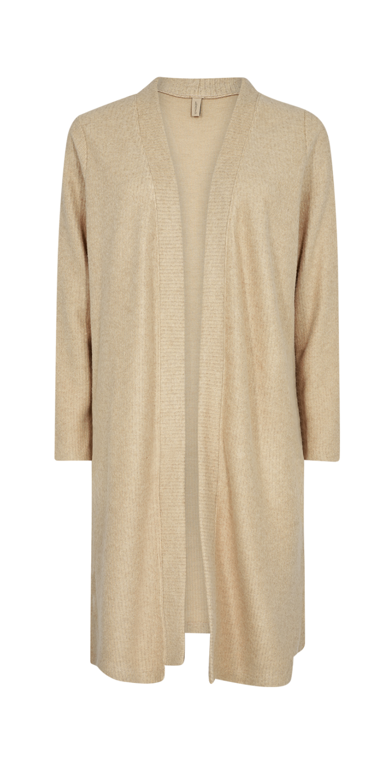 Lang cardigan sand