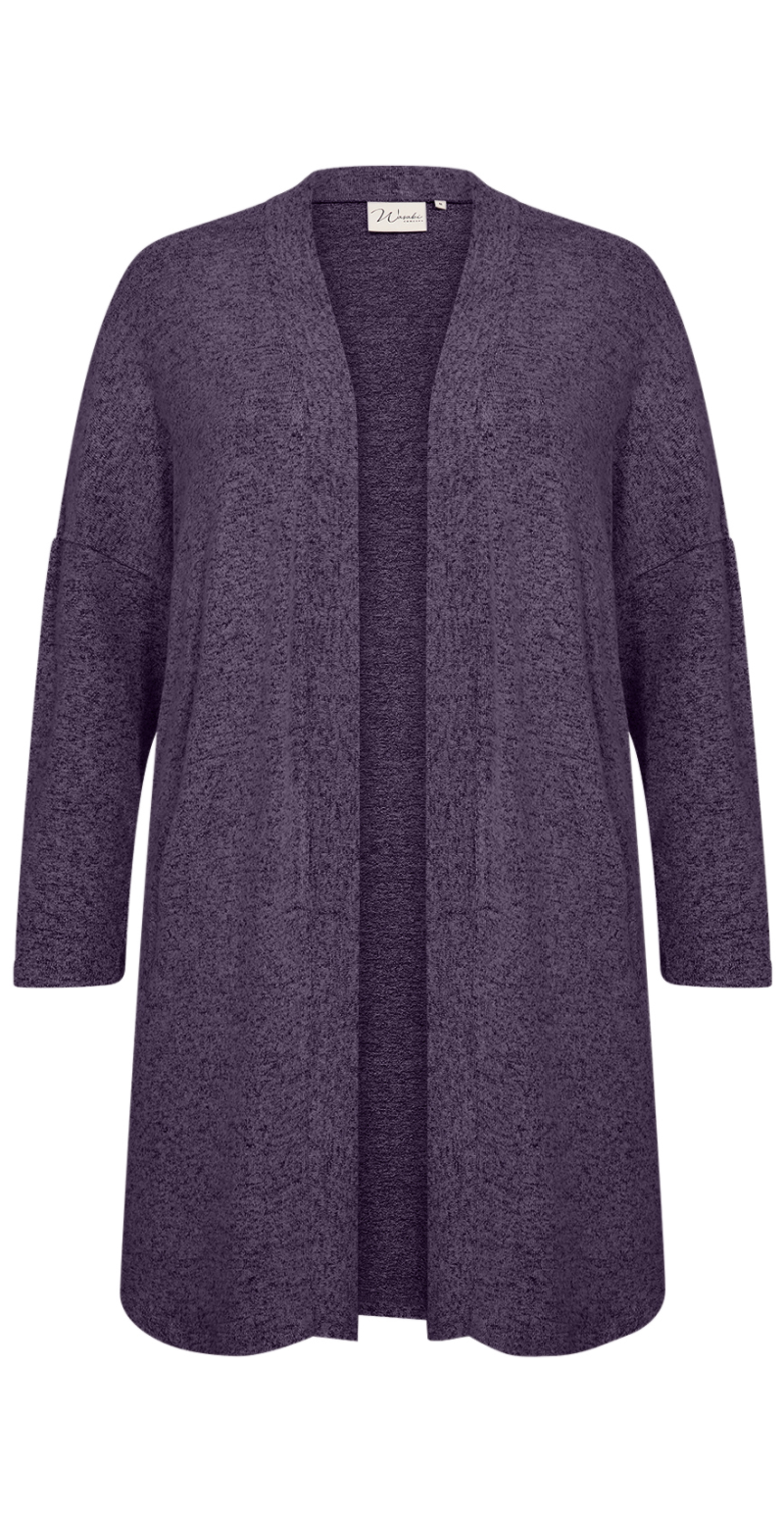 Klassisk cardigan lilla