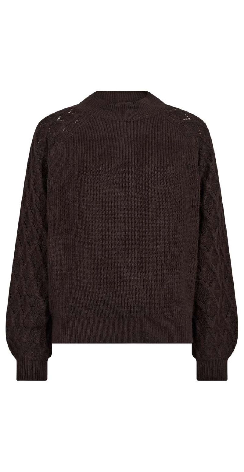 Gabby pullover coffee bean melange