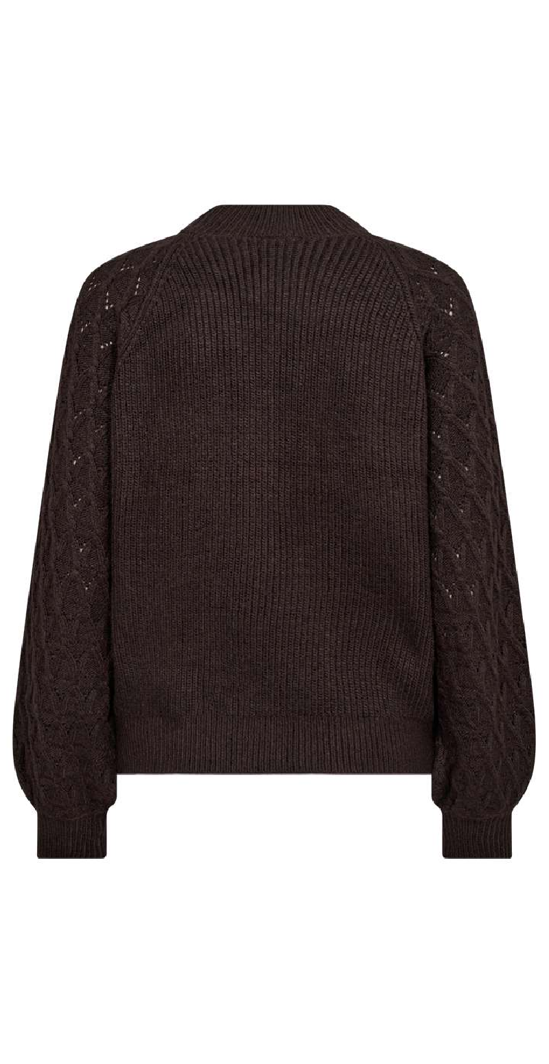 Gabby pullover coffee bean melange