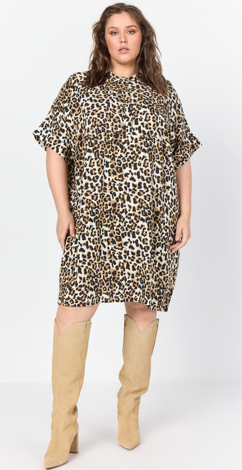 Tunika med leopard print 