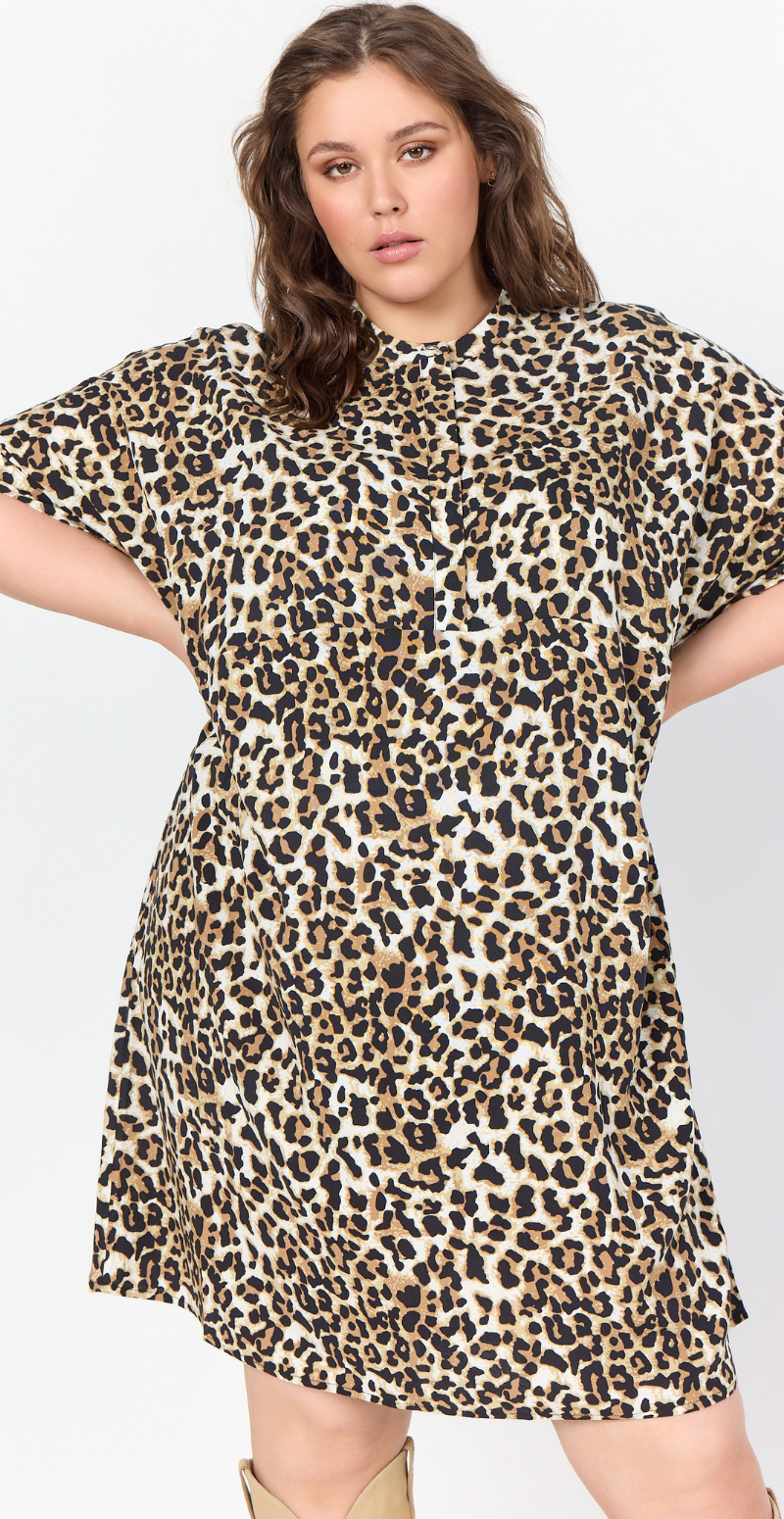 Tunika med leopard print 