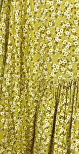 Blomsterprint tæt på gul