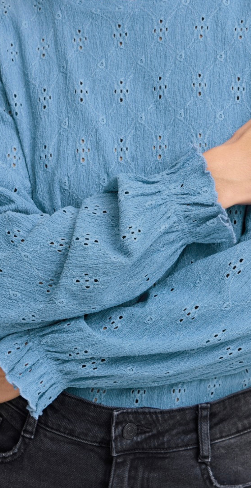 Silva oneck bluse blå B.young