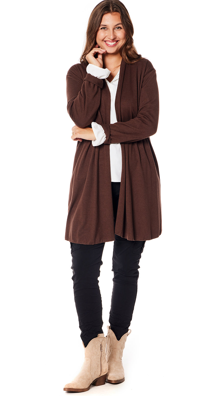 Cardigan brun Likelondon
