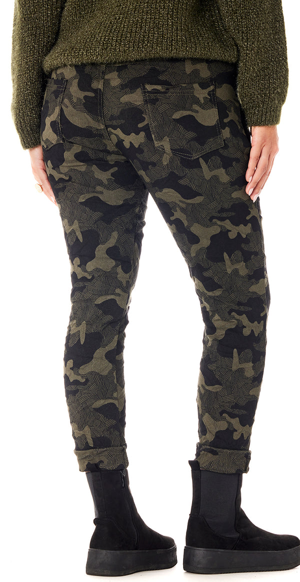 Bukser med camouflage mønster army Likelondon