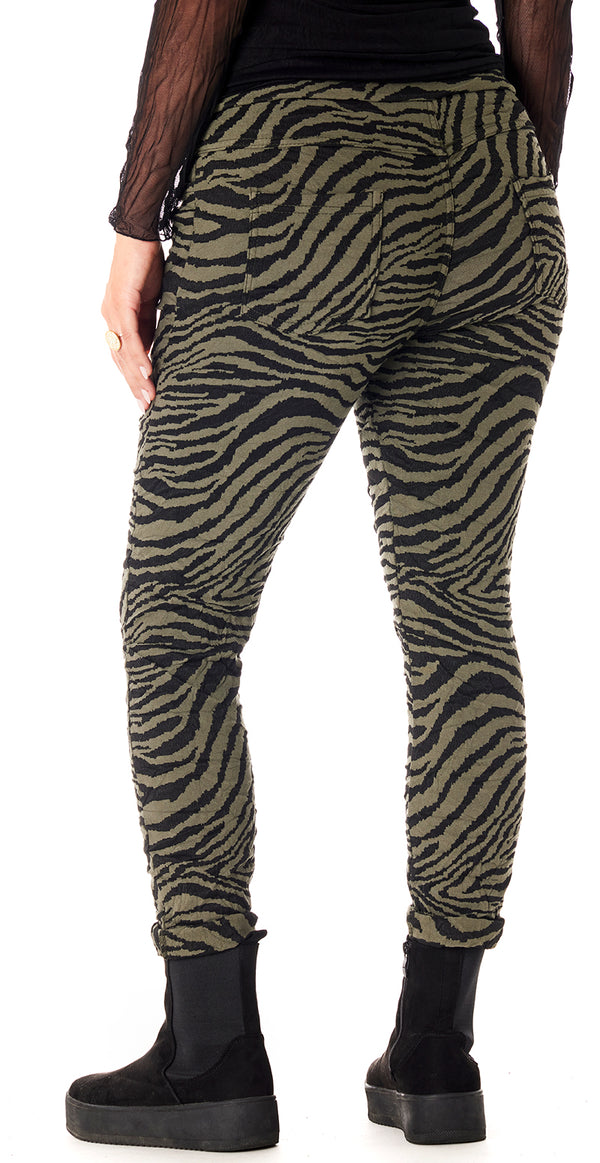 Bukser med zebra print army Likelondon