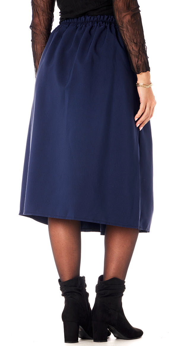 Gry nederdel navy Likelondon