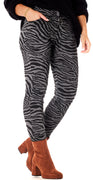 Bukser med zebra print grå Likelondon