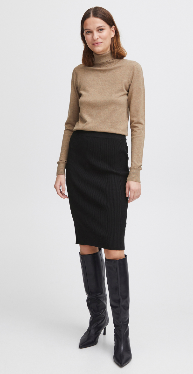 Morla pencil skirt sort