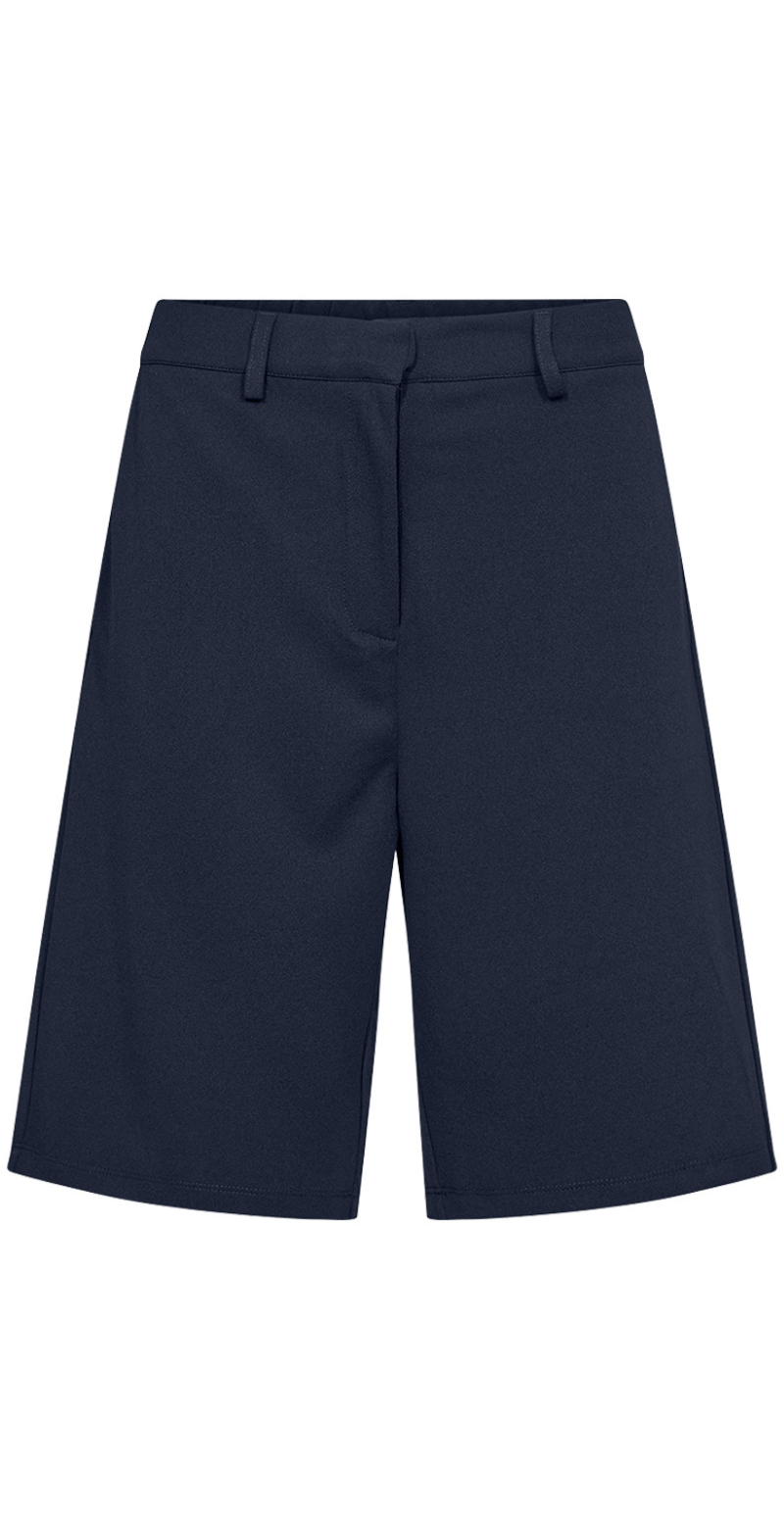 Natalie shorts med bæltestropper og lommer navy