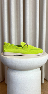 loafers med guld spænde grøn likelondon shoes