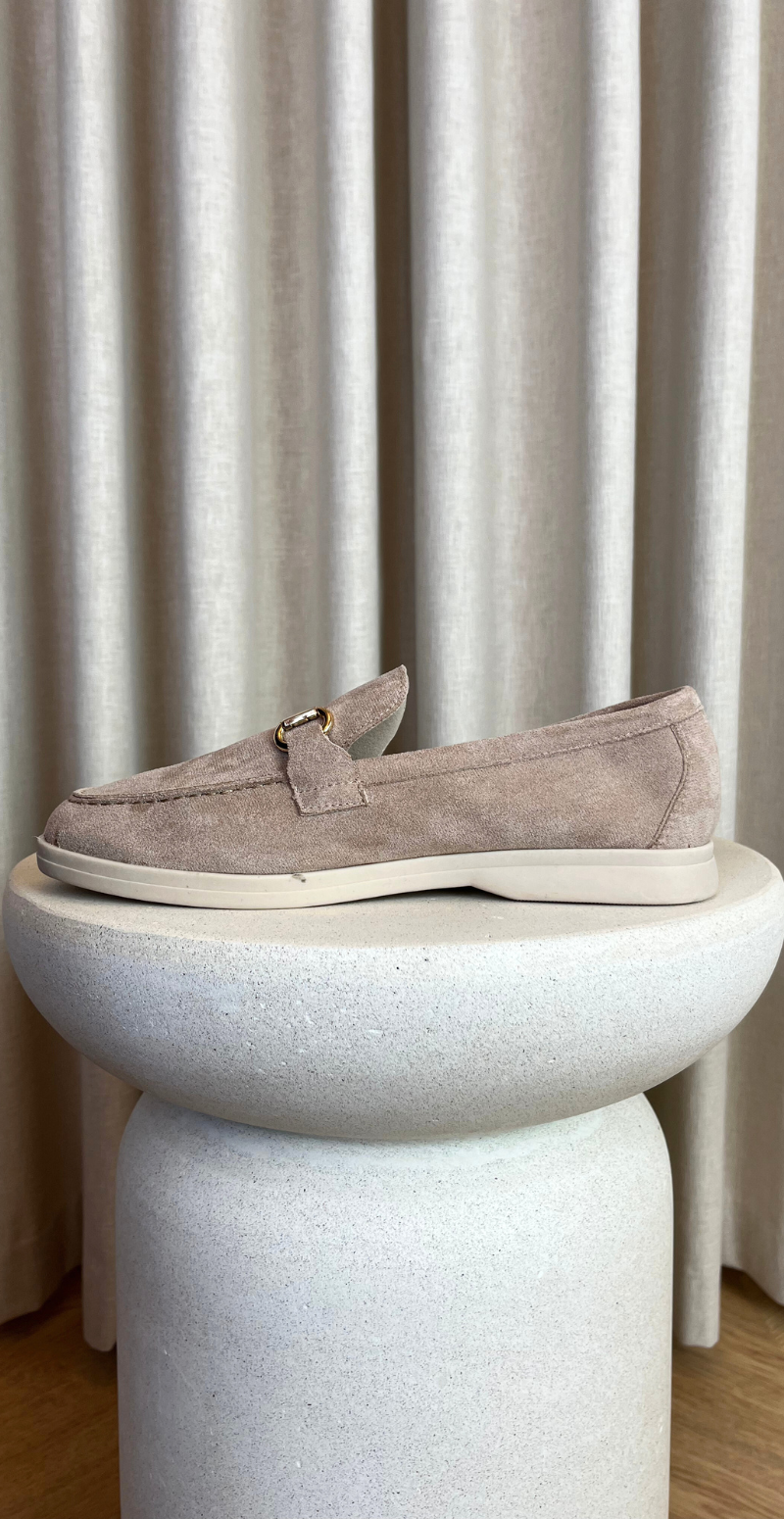 loafers med guld spænde khaki inderside likelondon shoes