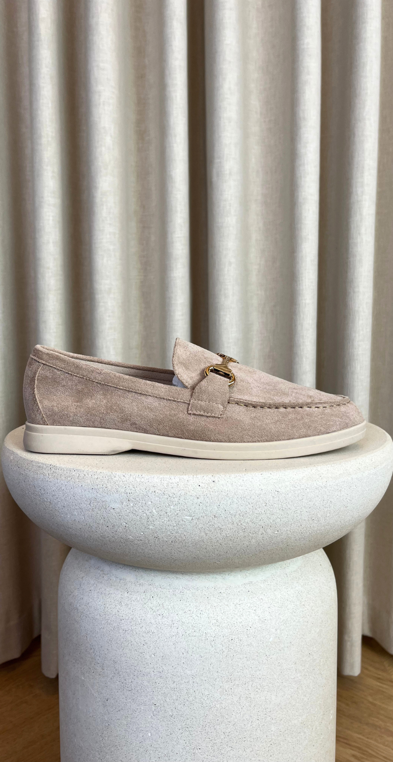 loafers med guld spænde khaki likelondon shoes