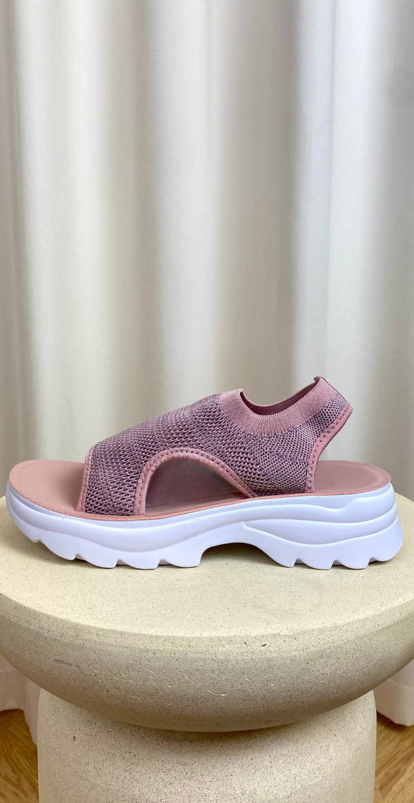 Sandal med elastik pink LikeLondon