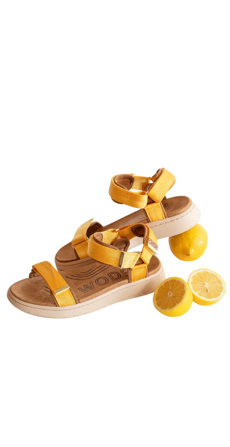 Sandal med velcro old gold