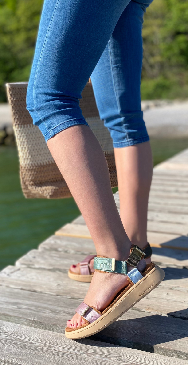 Sandal med velcro Algae multi