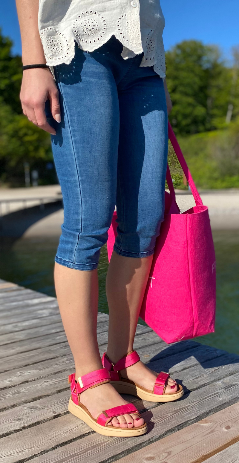 Sandal med velcro pitaya