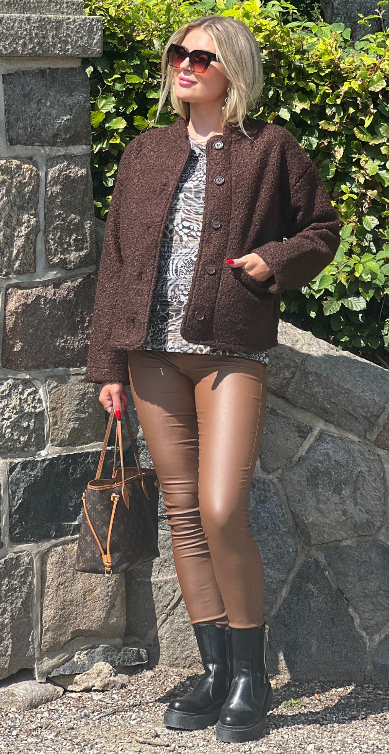 Shaima jakke dark brown