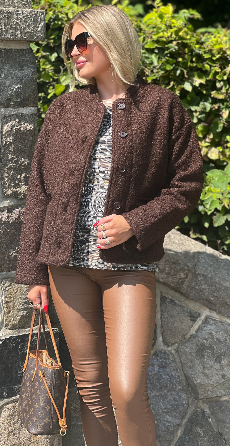 Shaima jakke dark brown