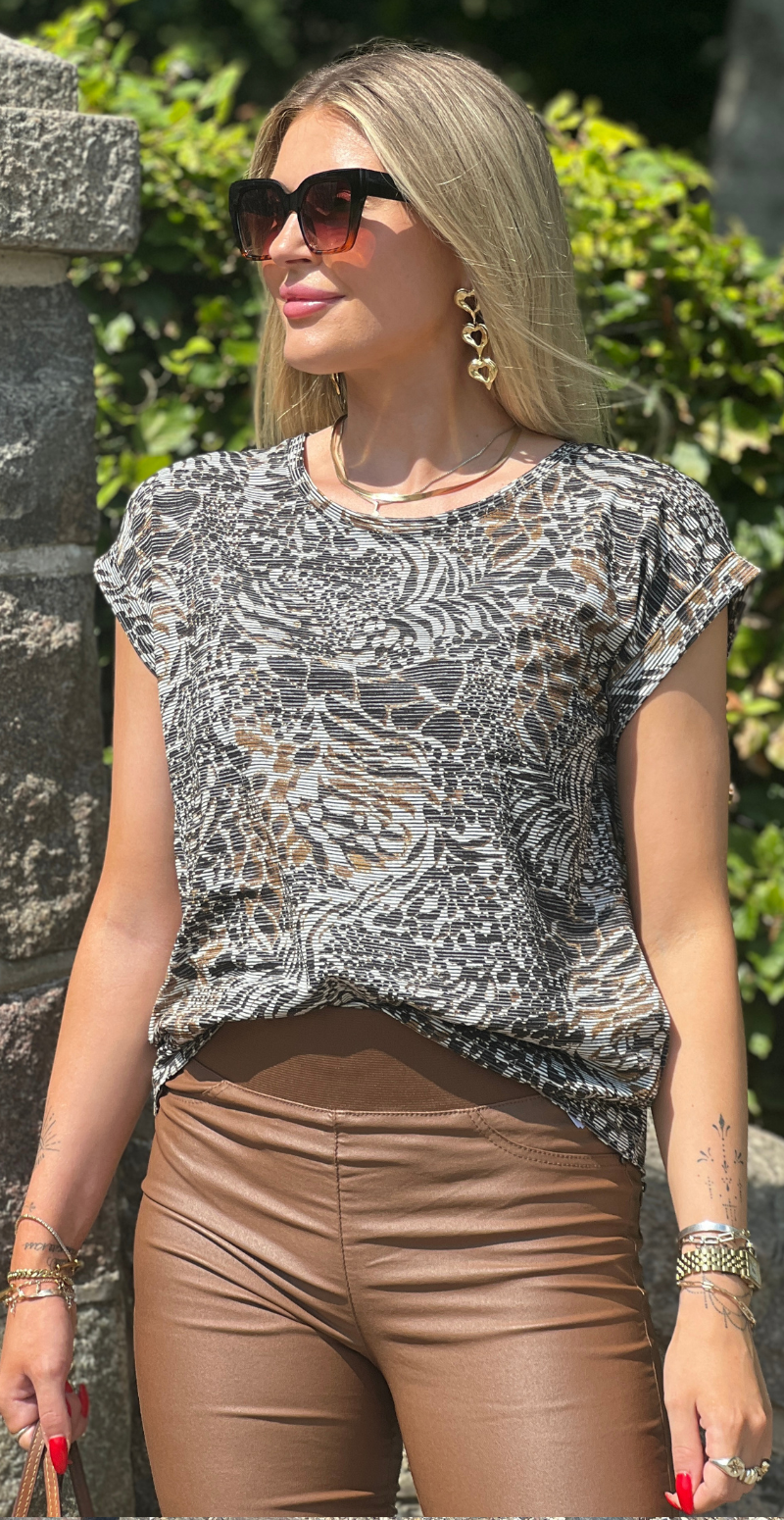 Galina t-shirt mørkbrun