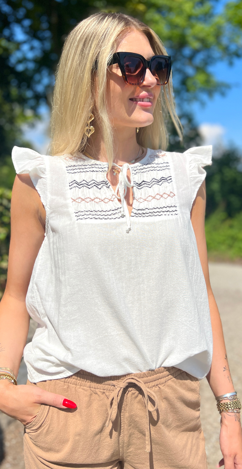 Palie bluse marshmallow
