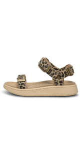 Sandal med velcro leopard
