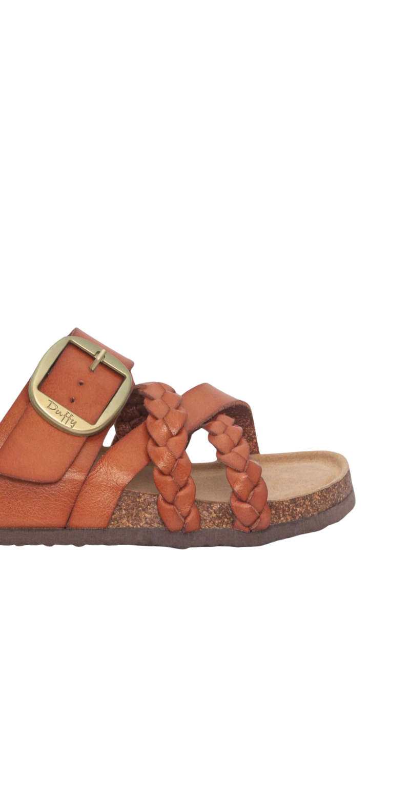 duffy sandal camel