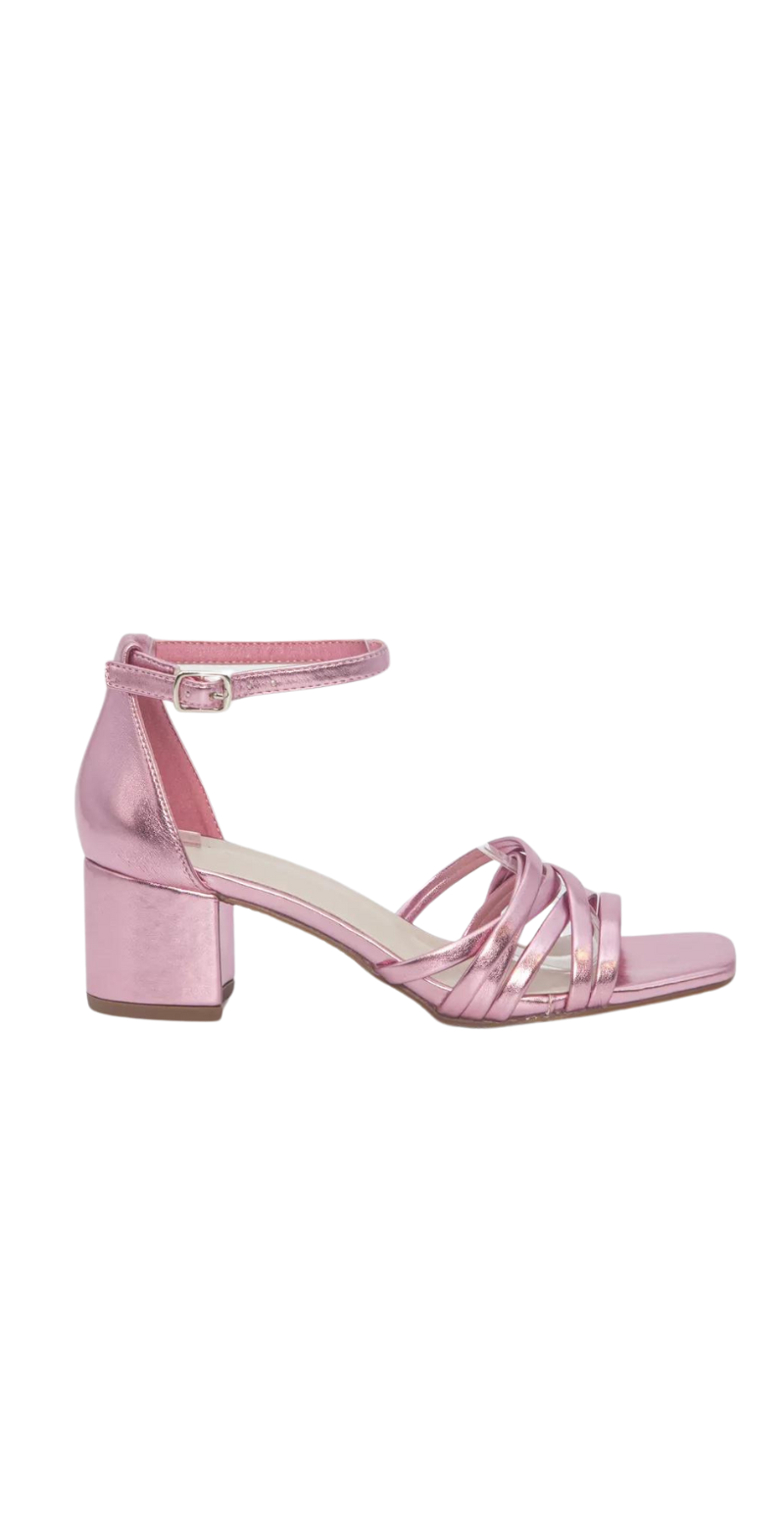 Sandal med stropper pink