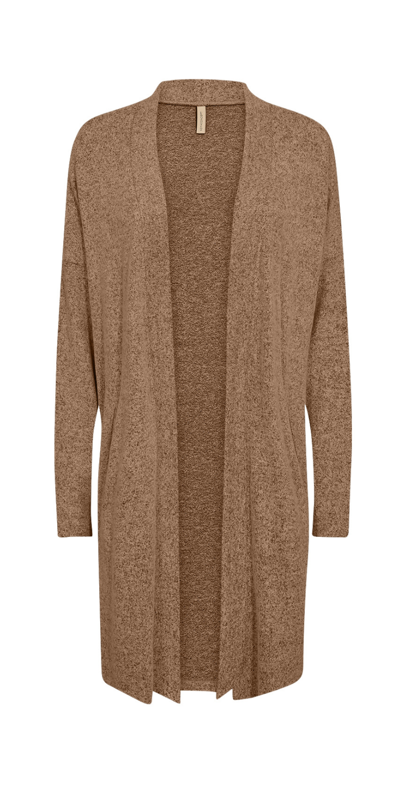 Lang cardigan mocca