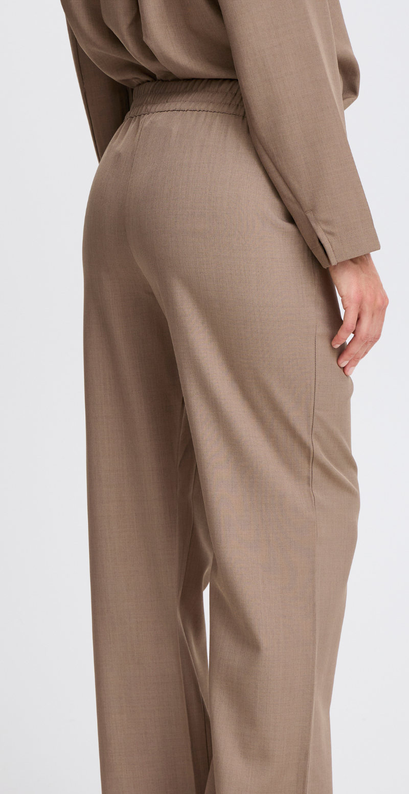 Midde pants walnut melange