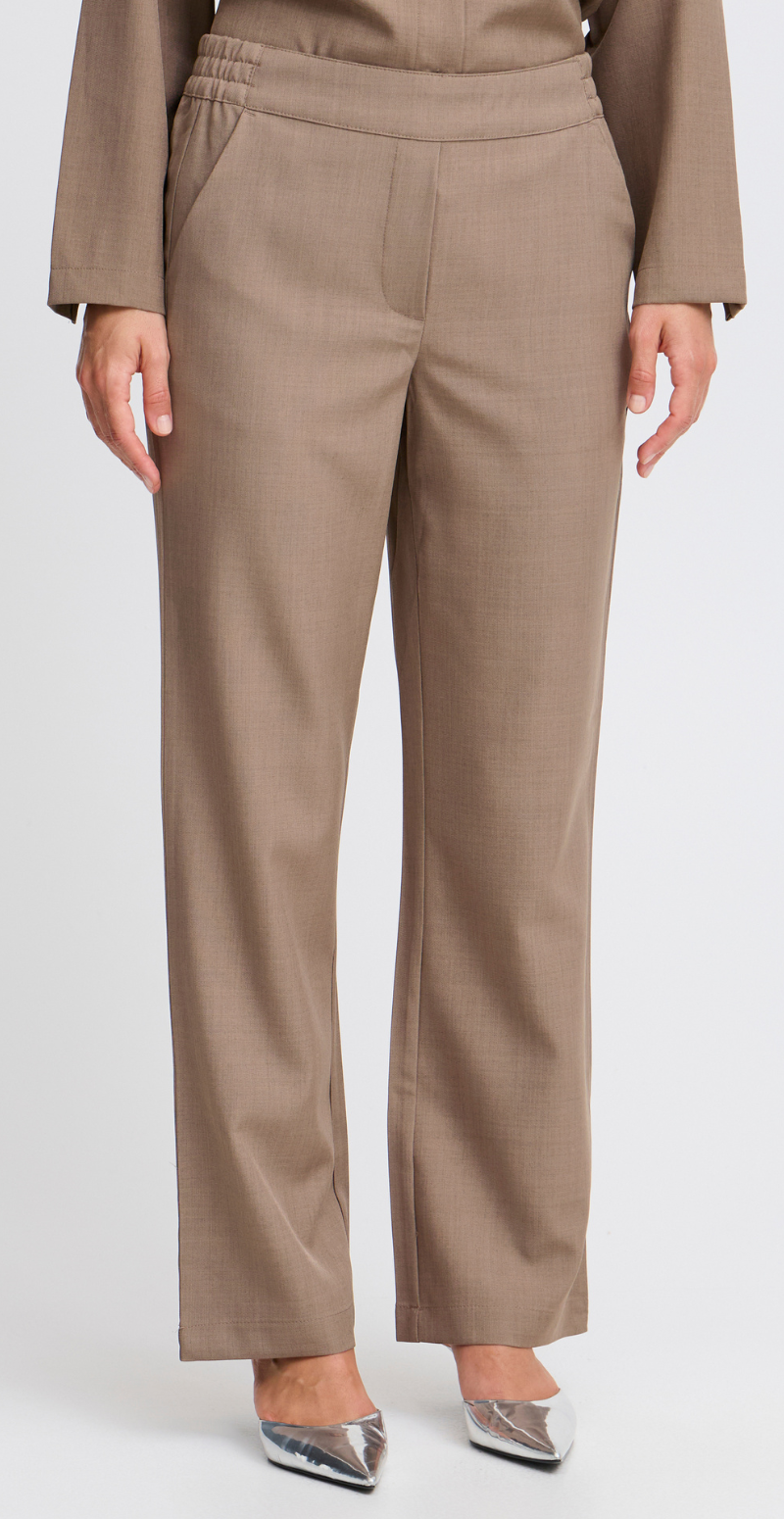 Midde pants walnut melange