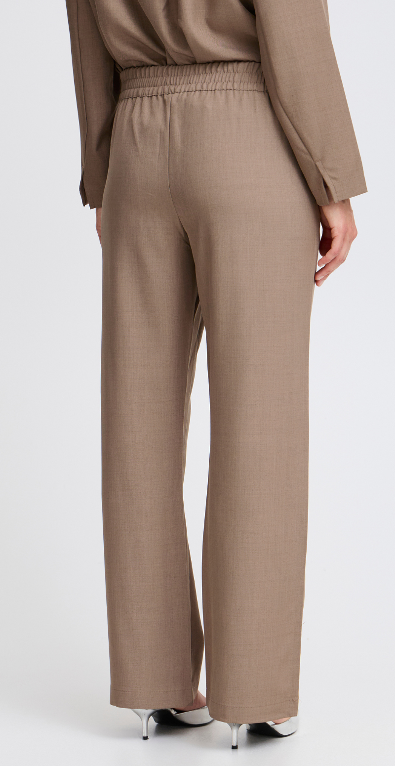 Midde pants walnut melange