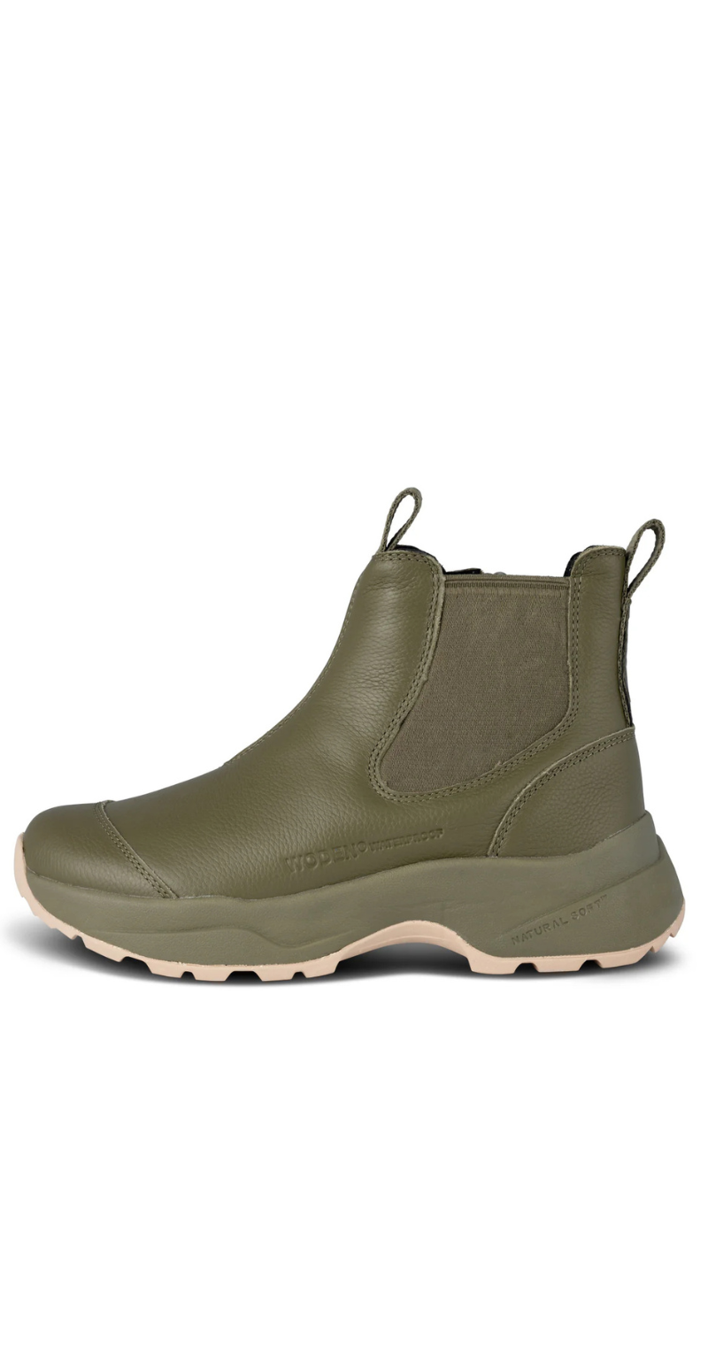 Silje Warm Waterproof Boots dark olive