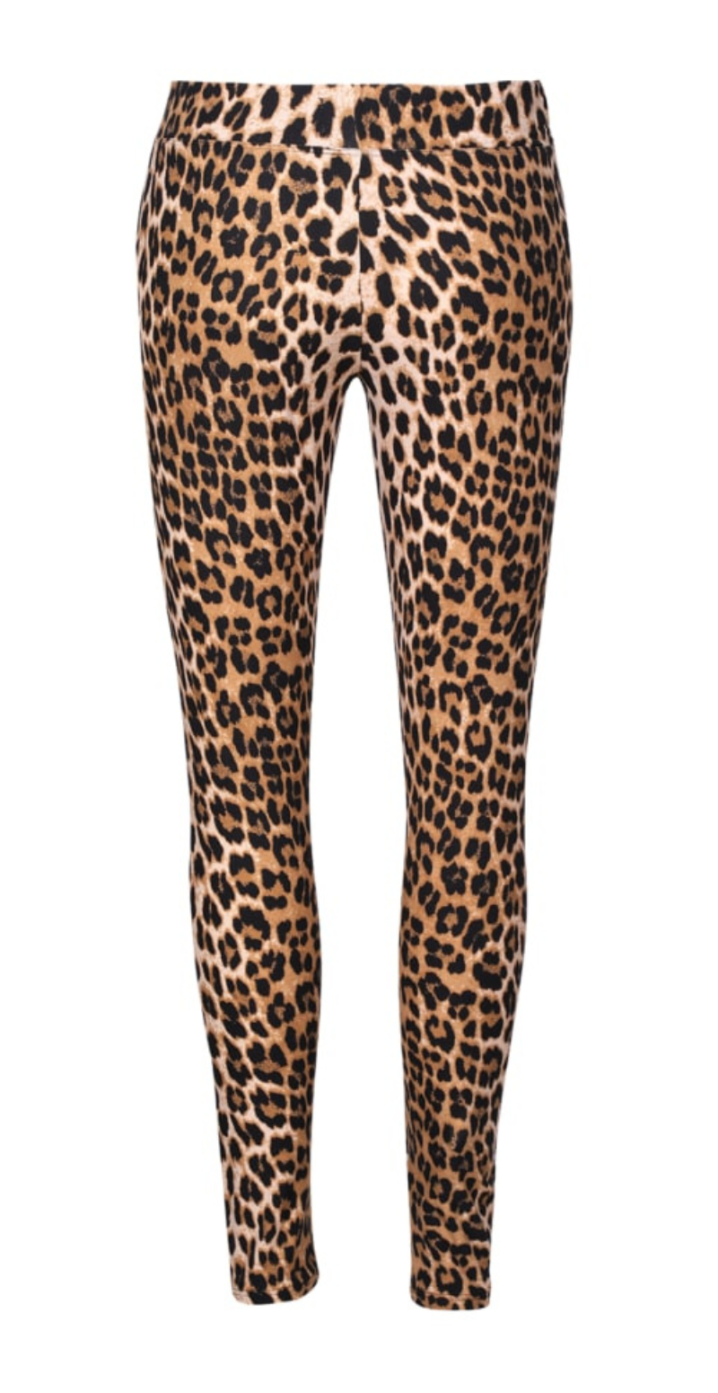 Alma leggings med leopardprint