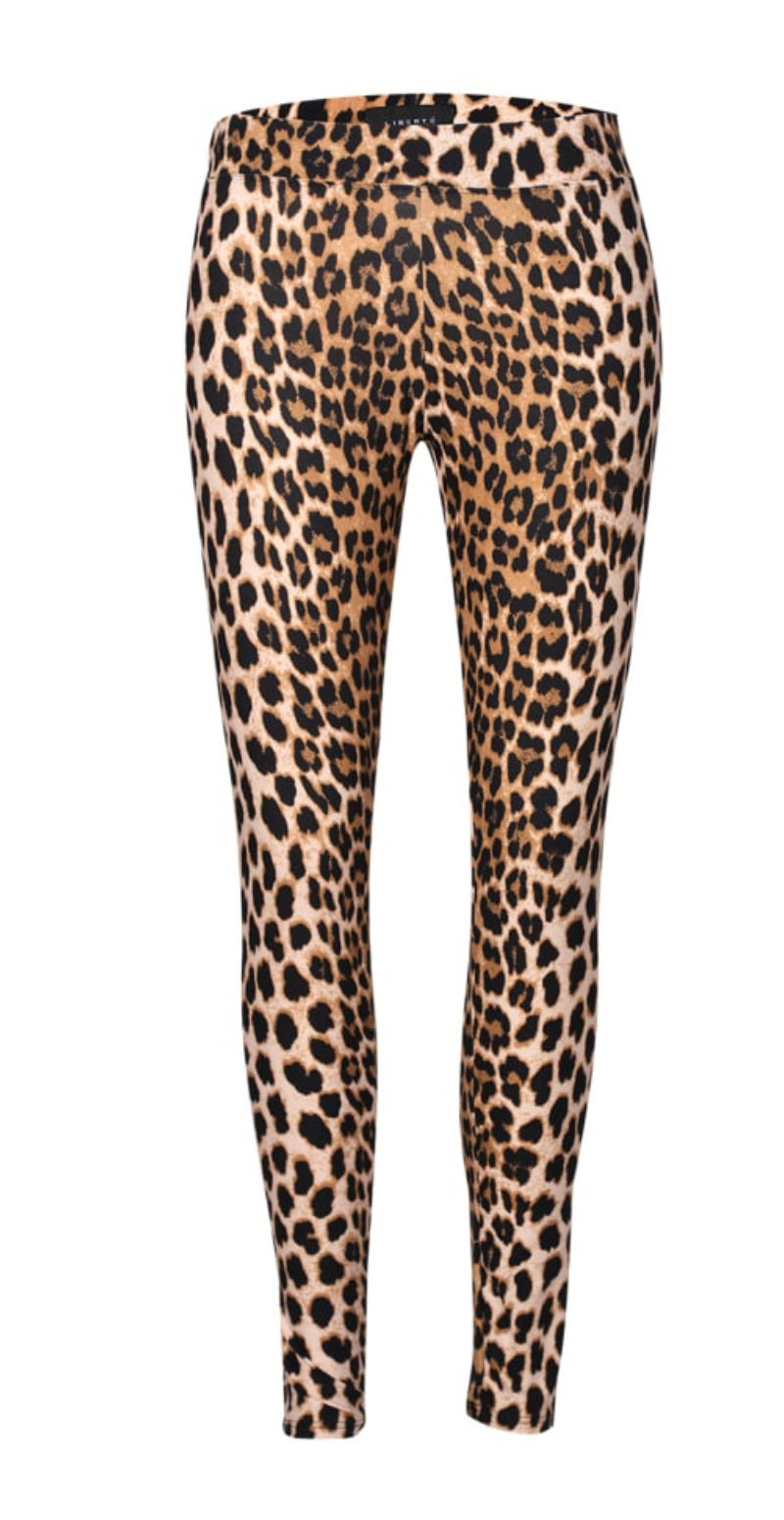 Alma leggings med leopardprint