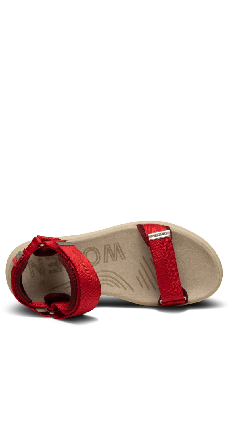 Sandal med velcro fire red