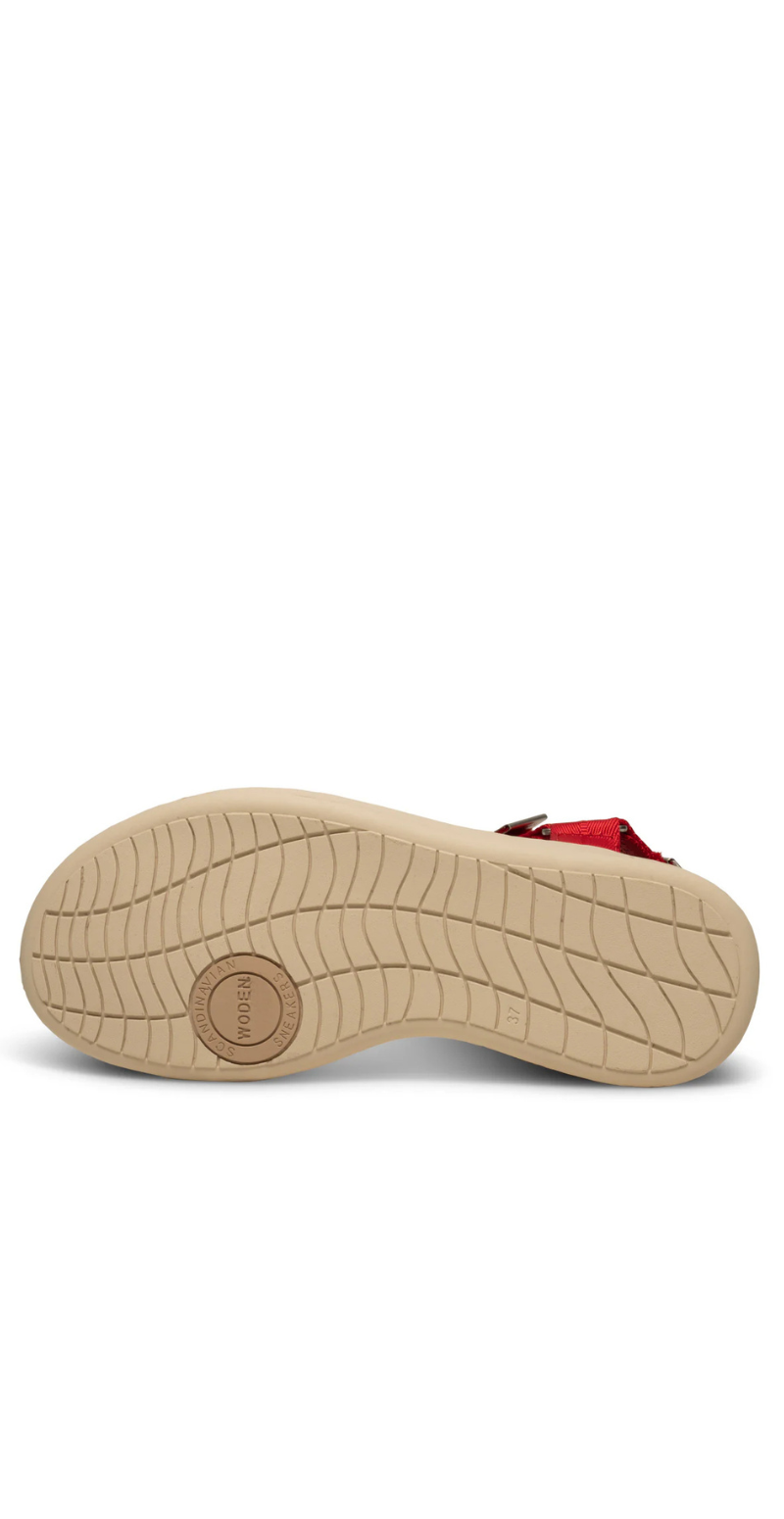 Sandal med velcro fire red