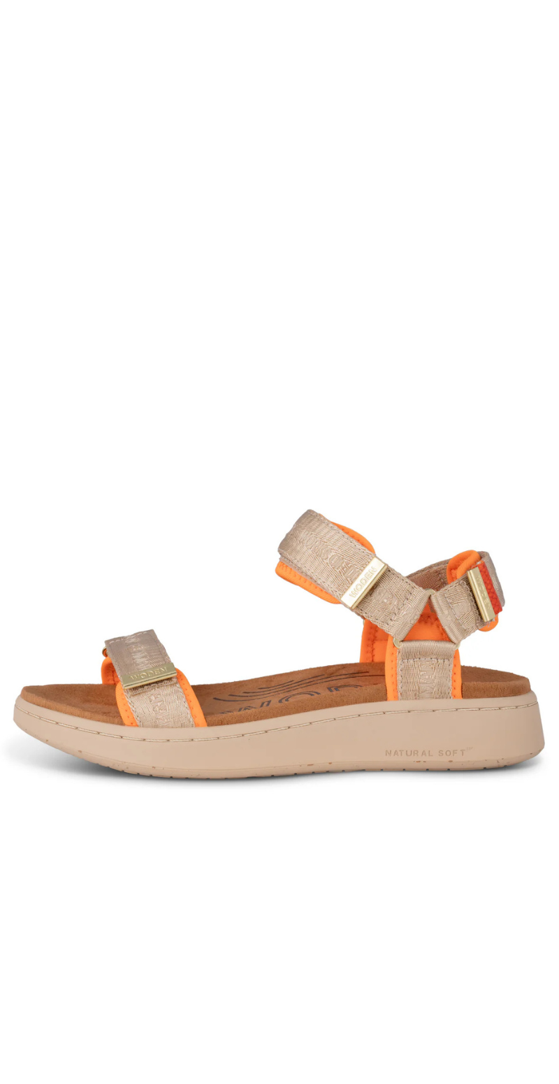 Sandal med velcro Coffee Cream