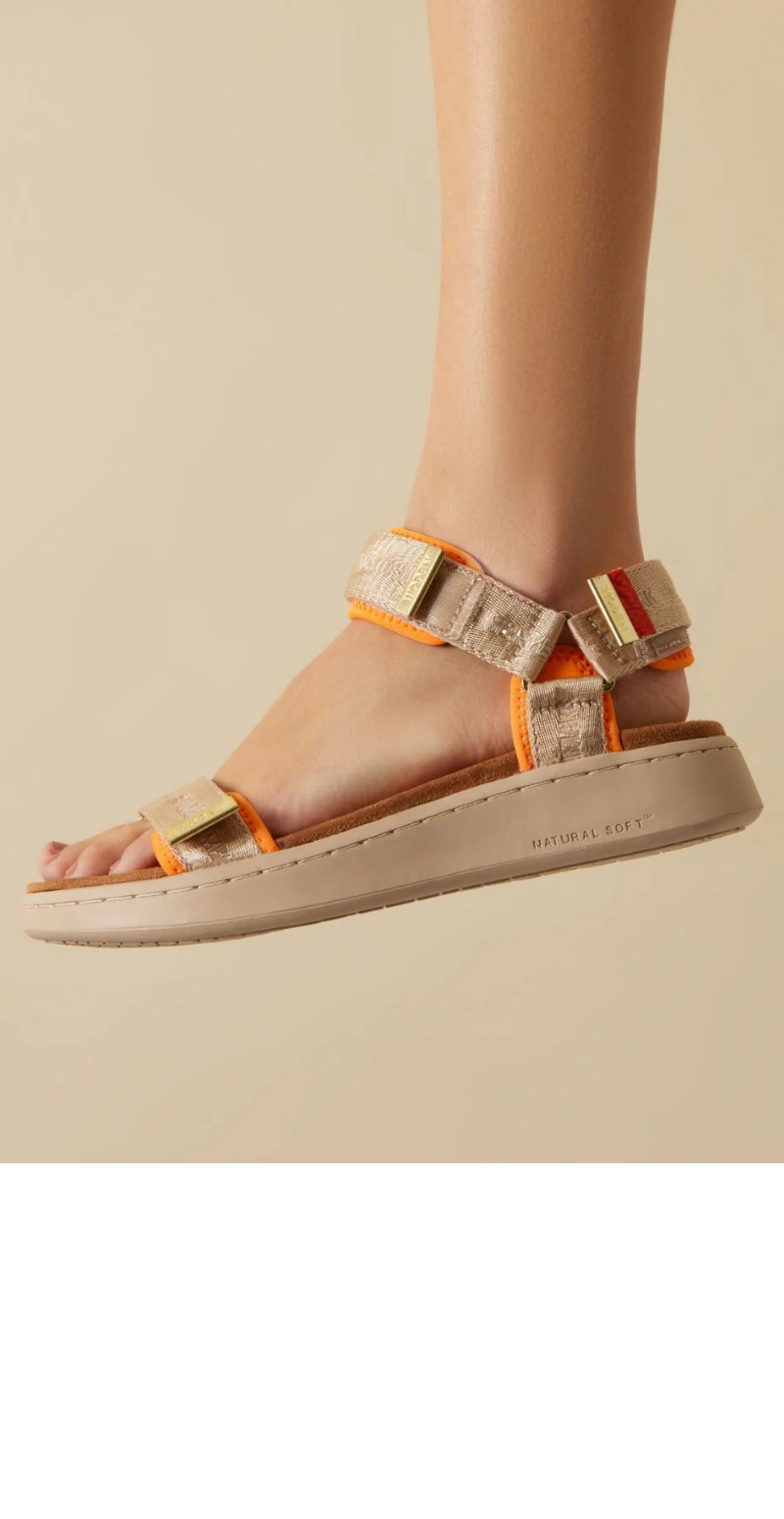 Sandal med velcro Coffee Cream