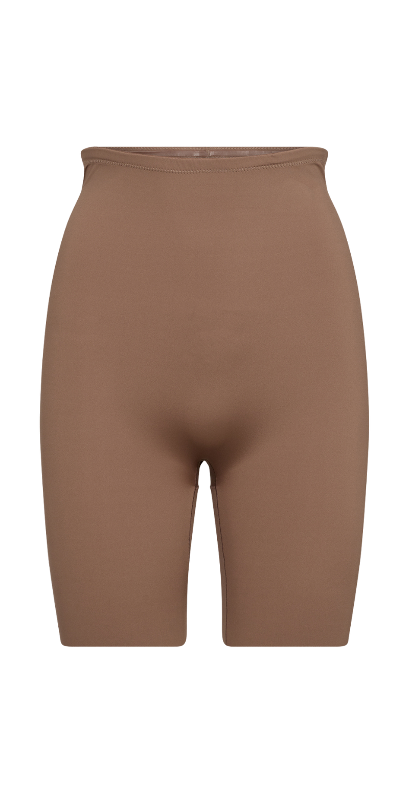 Shapewear shorts med høj talje brown