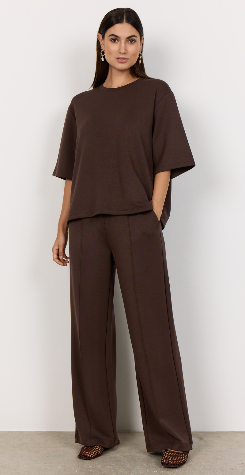 Modal bluse brun Likelondon