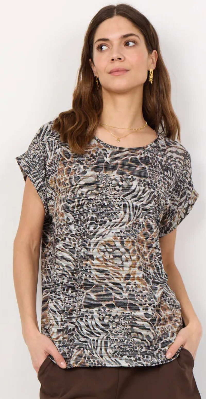 Galina t-shirt mørkbrun