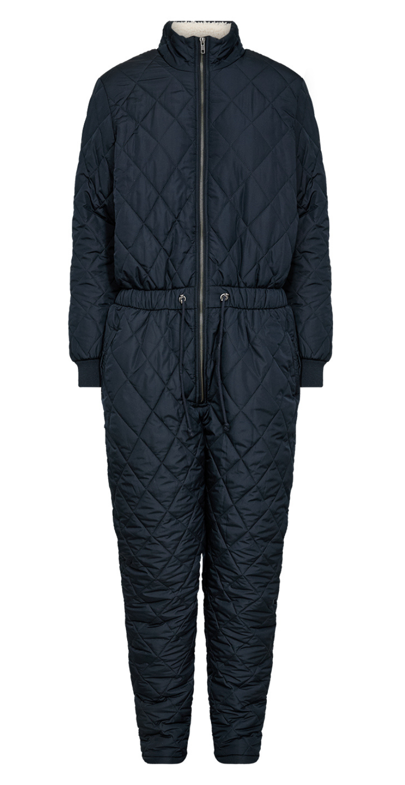 Quiltet jumpsuit navy