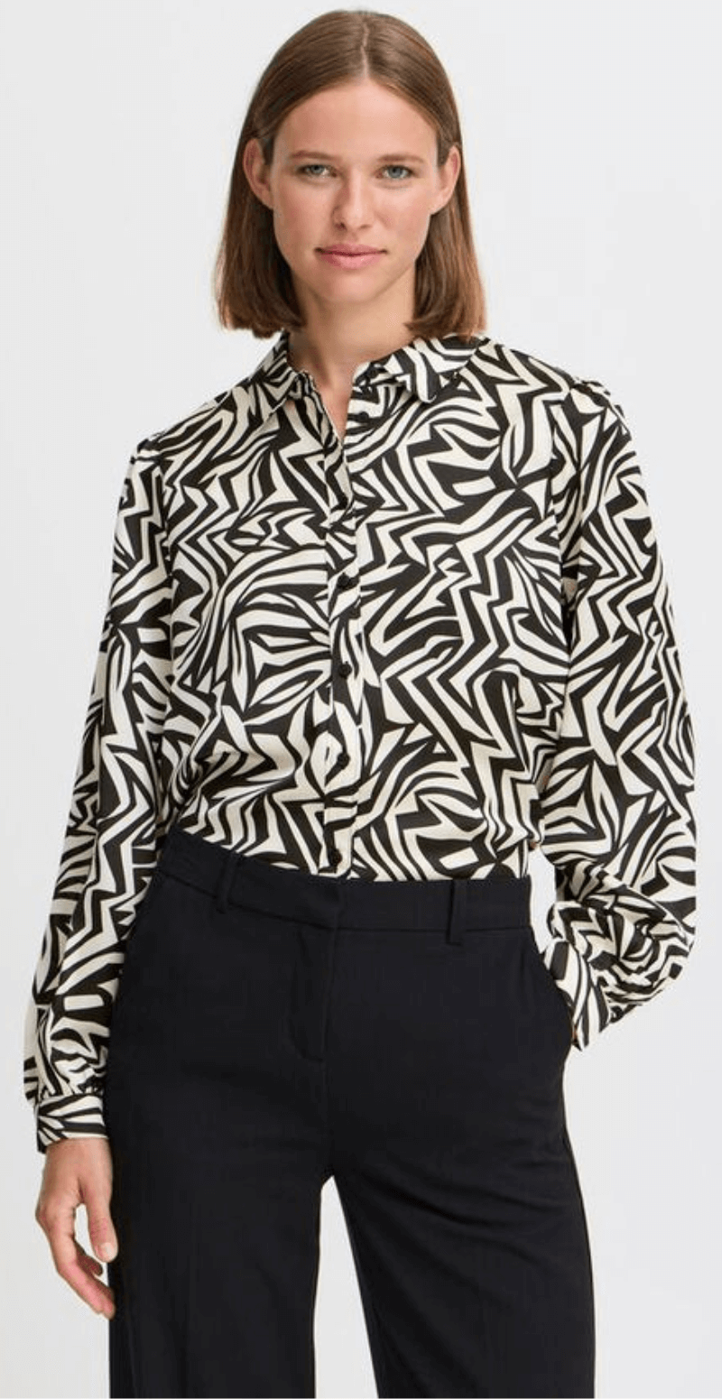 Gemotrine bluse sort