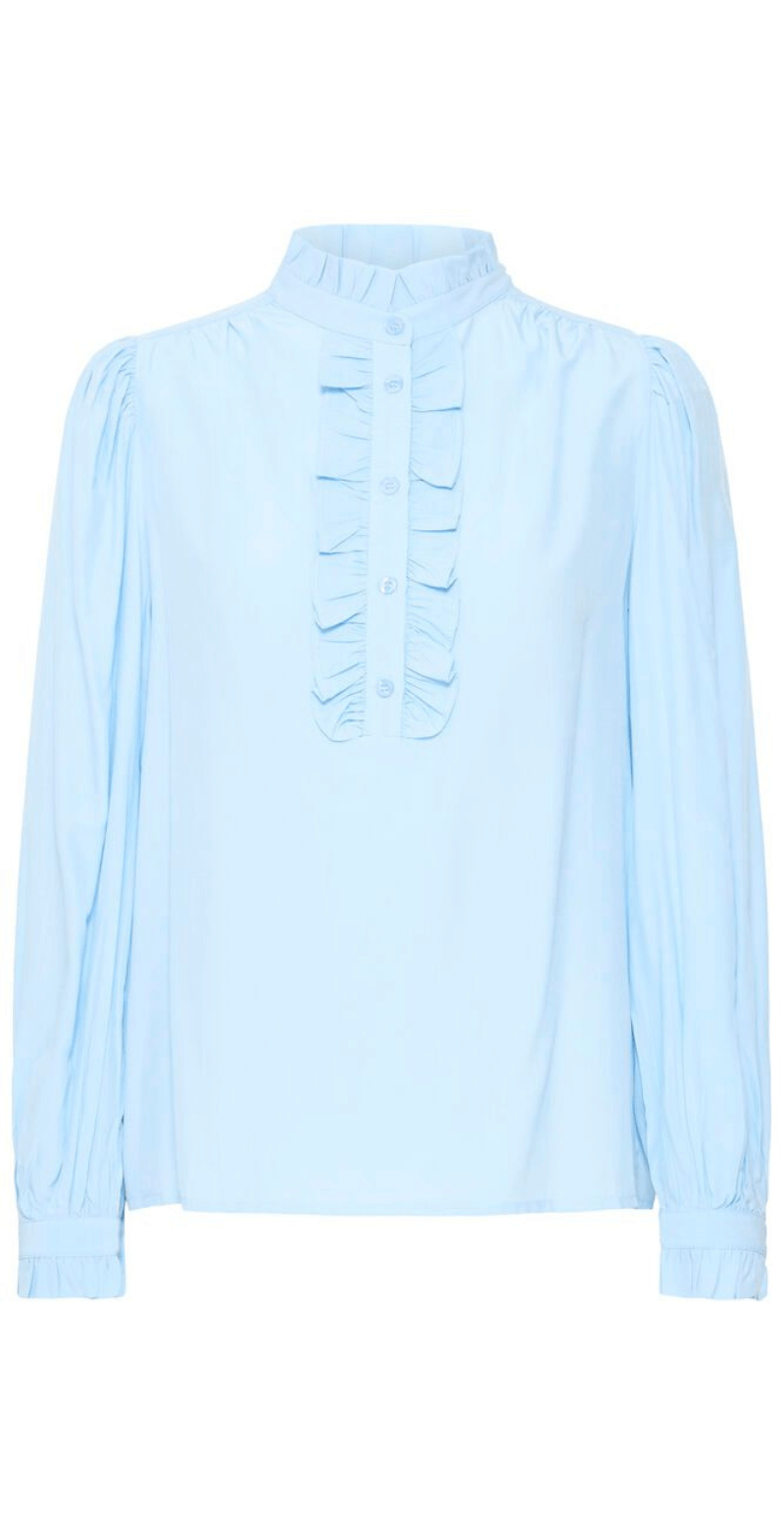Byfenja skjortebluse blå