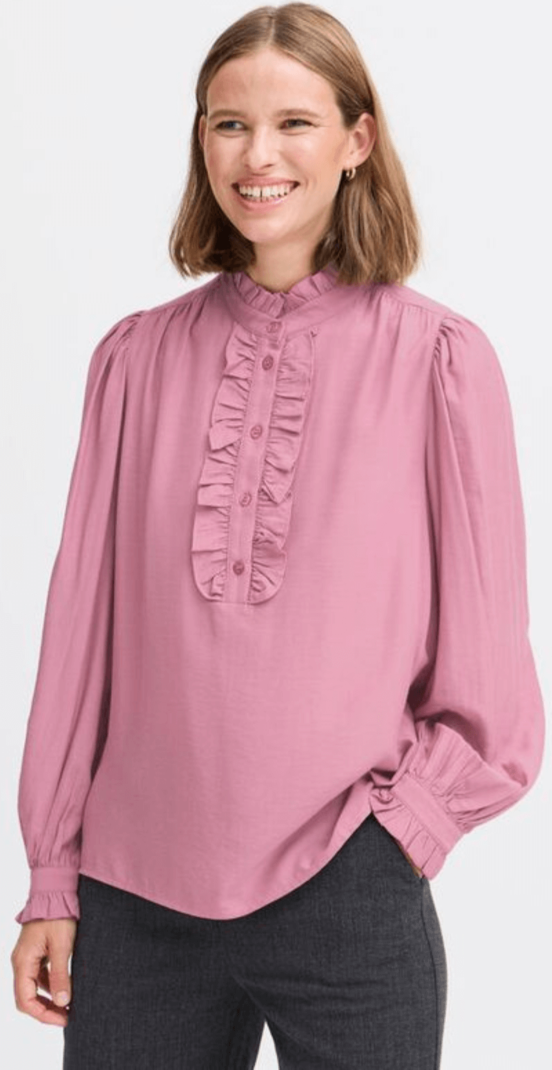 Byfenja skjortebluse rosa
