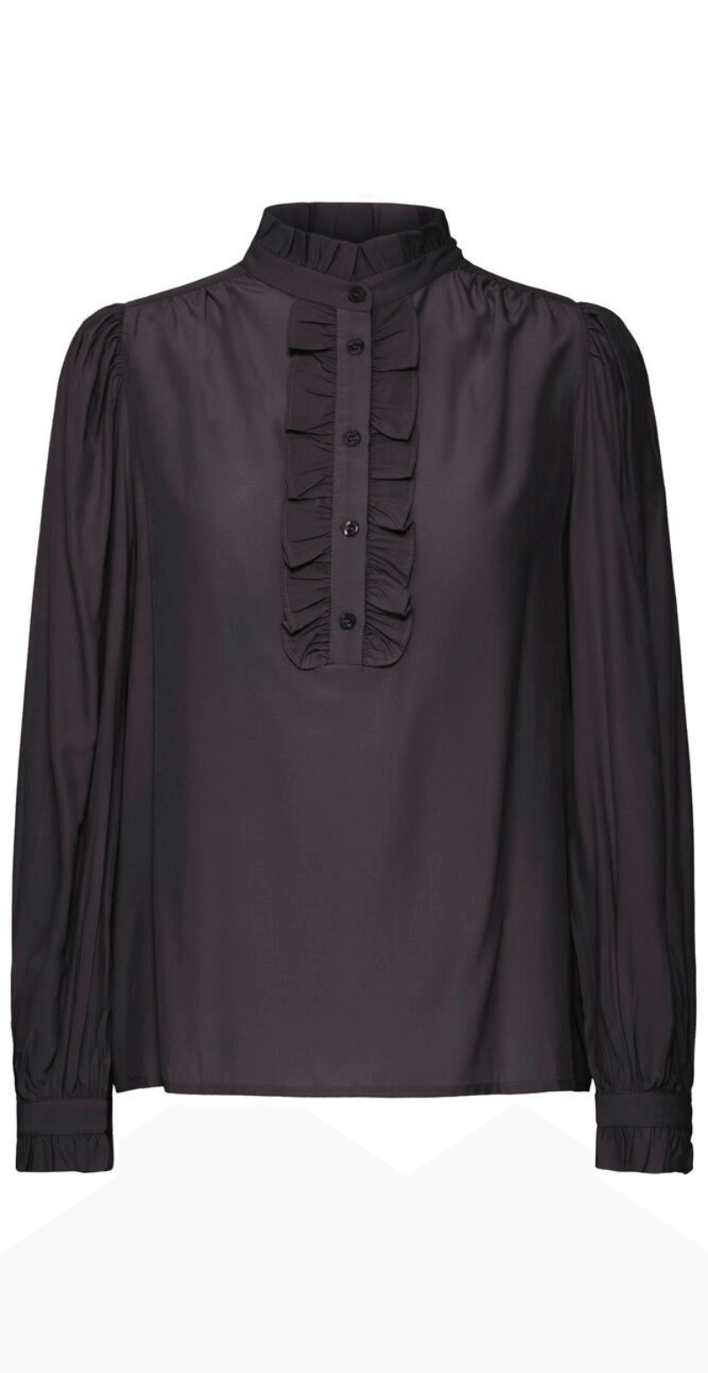 Byfenja skjortebluse sort